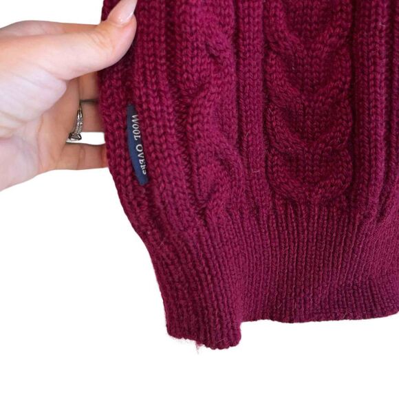 Woolovers 100% British Wool Cable Knit Fisherman’s Sweater - Picture 8 of 10